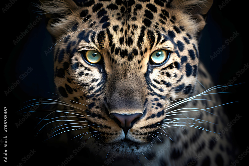 leopard. predatory big cat. zoology and fauna. mammal leopard. predatory big cat. zoology and fauna. mammal
