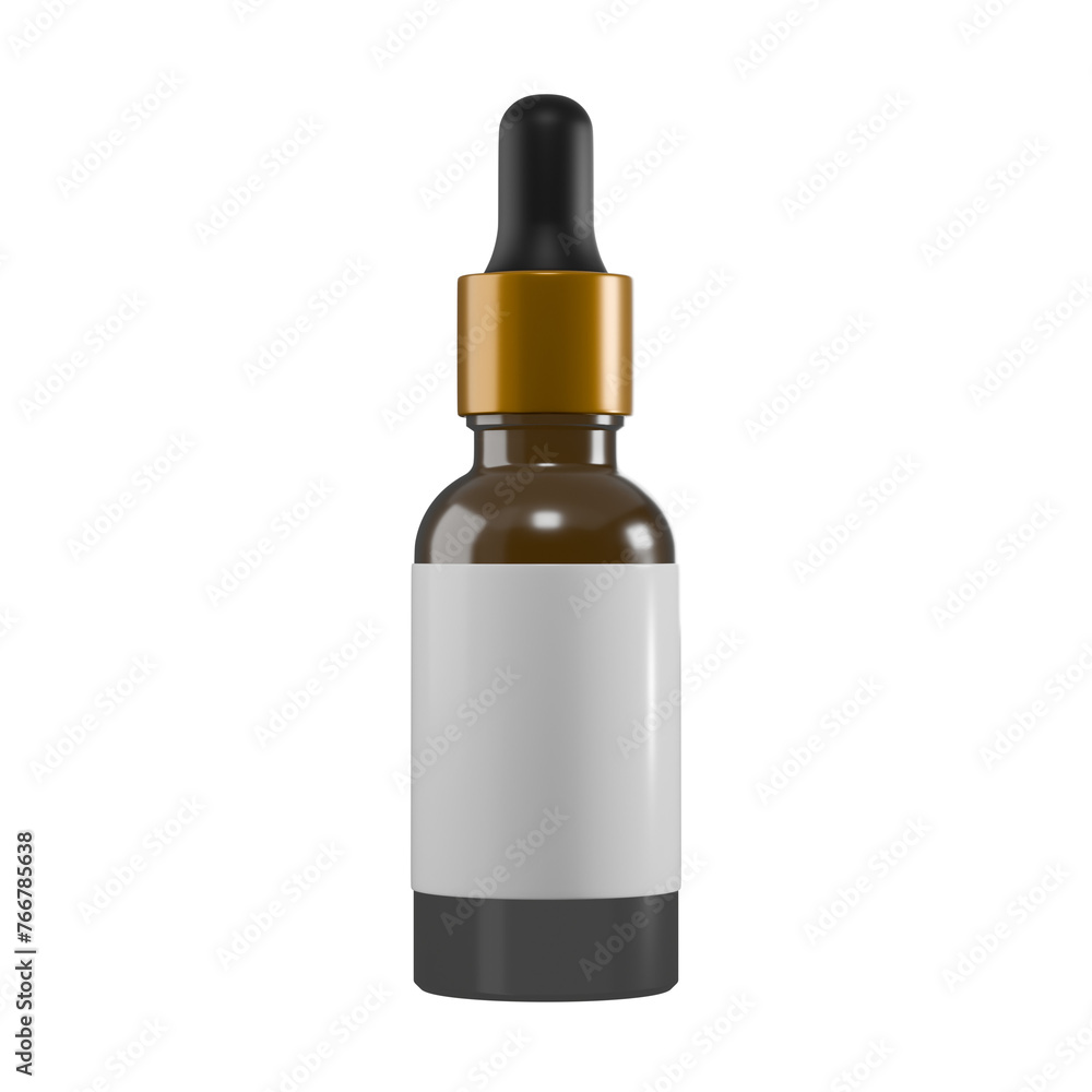 Transparant serum with label body care icon. 3d rendering skincare Transparant serum with label body care icon. 3d rendering skincare