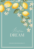 Italian Lemon Poster. Citrus Wall Art.