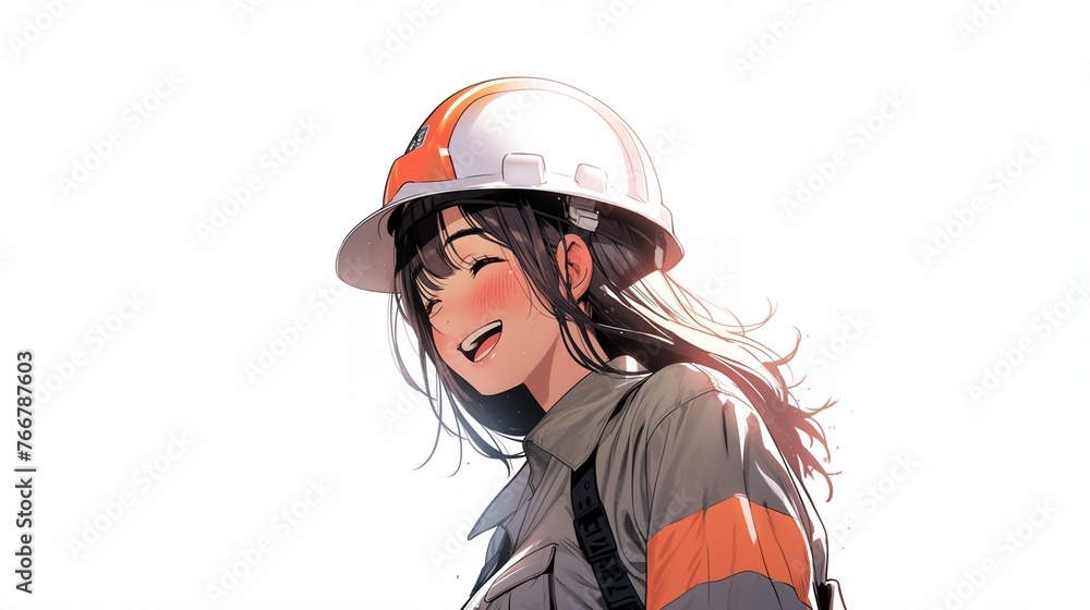 建築作業員の女性10