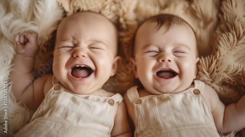 beginnings of joy: the heartwarming laughter of infant twins