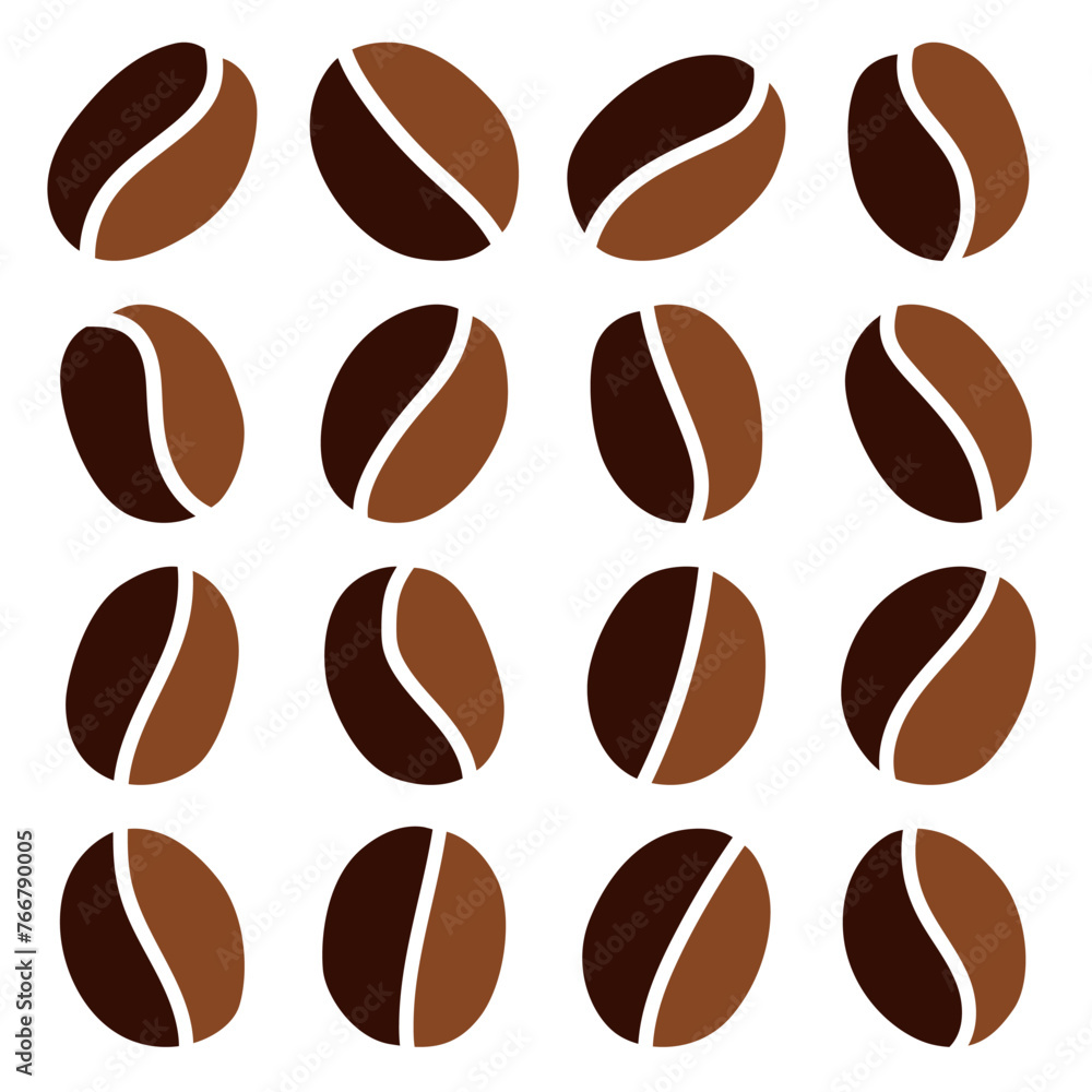 Obraz premium Coffee bean icon isolated on white background