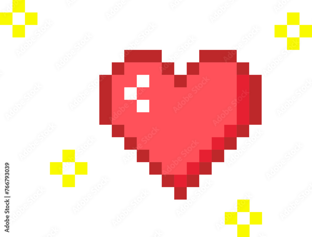 Heart Pixel Illustration Heart Pixel Illustration