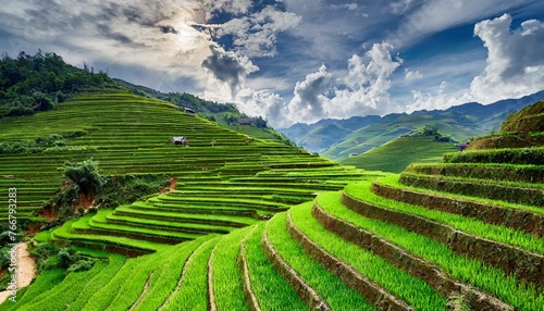 Nature's Canvas: The Spectacular Beauty of Vietnam's Terraced Rice Fields"