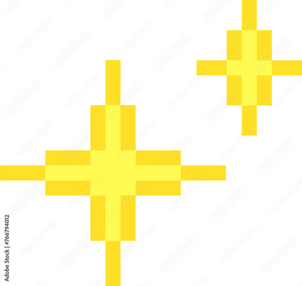 Pixel Sparkles Icon Pixel Sparkles Icon
