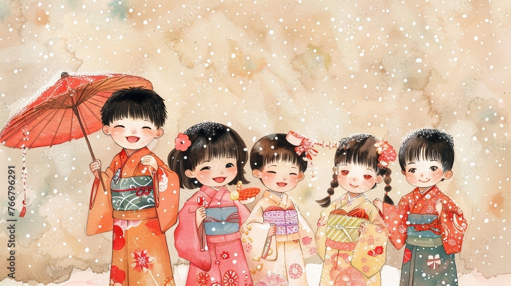 Obraz premium two children