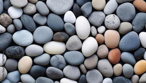 pebbles on the beach small stones photo