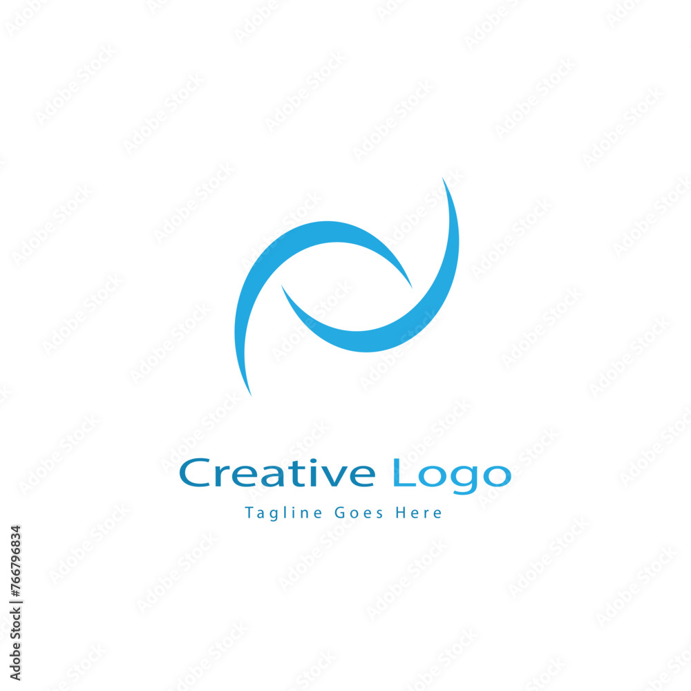 Naklejka premium creative modern elegant abstract logo for brand or company