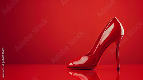 red high heels , generative ai