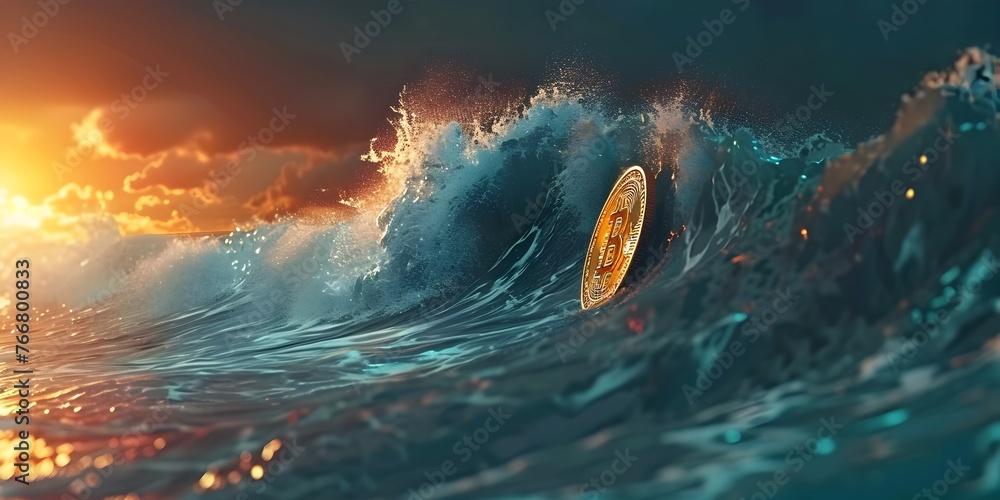 Crypto currency Surfer Riding the Digital Wave of Financial Innovation and Opportunity