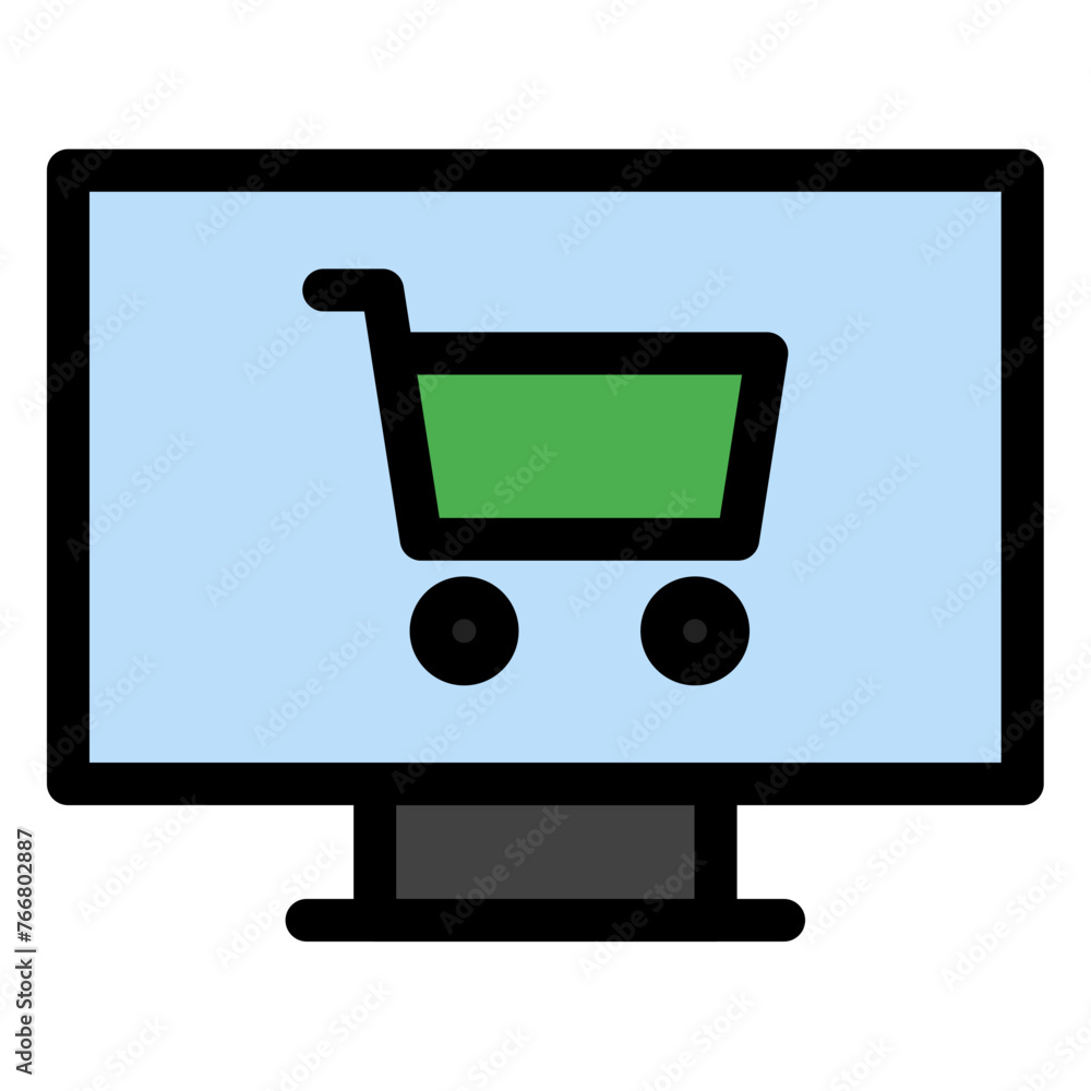 online shopping icon online shopping icon