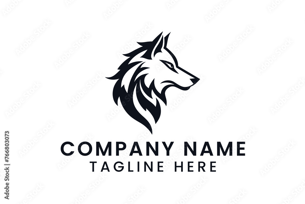 wolf logo design tshirt vector graphic art