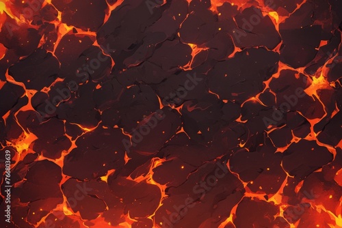 Lava texture, anime style, art, background