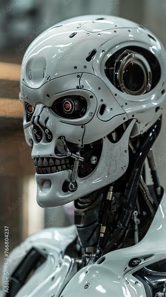 Fototapeta premium Humanoid autonomous robotic creation