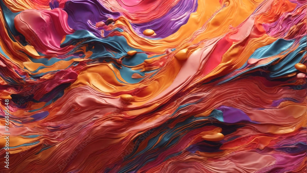 Abstract colorful oil Background