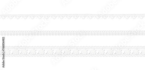 白いレースの3d素材