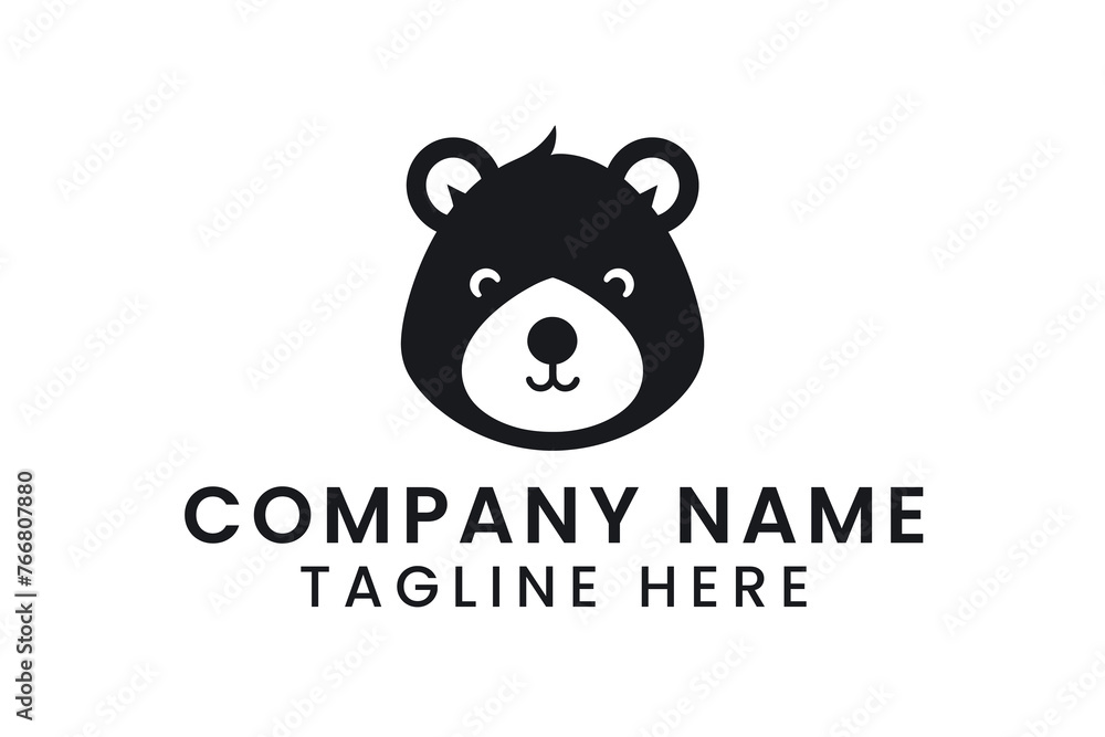 cute bear logo design tshirt vector graphic art cute bear logo design tshirt vector graphic art
