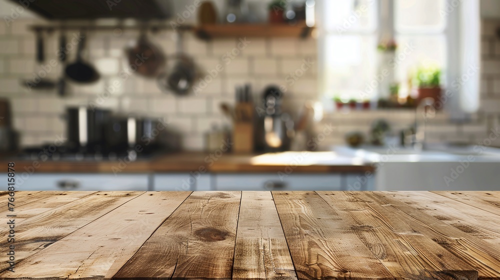 grunge natural wooden table top with copy space for product advertising over blurred kitchen background at home rustic vintage decor grunge natural wooden table top with copy space for product advertising over blurred kitchen background at home rustic vintage decor