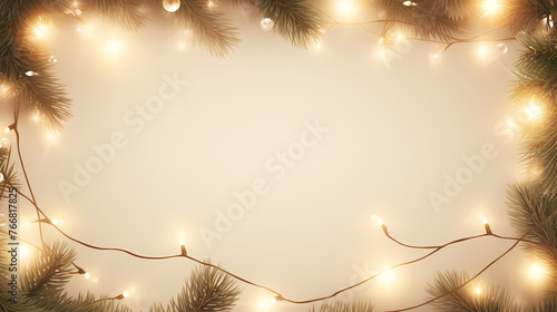Christmas background with borders