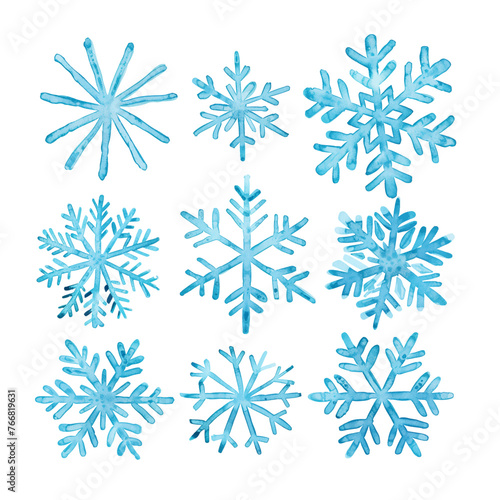 snowflake watercolor good quality and good design