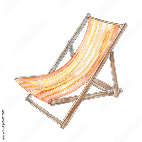 beach fold chair watercolor good quality and good design