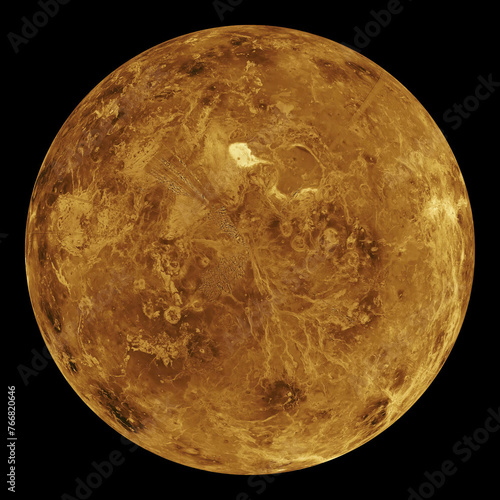 Planet Venus, image of the surface 