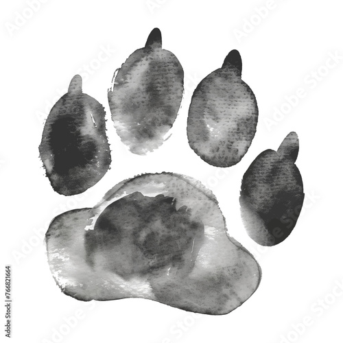 black paw watercolor good quality and good design