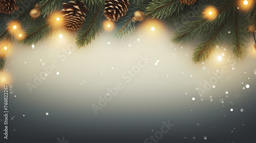 Christmas background with borders