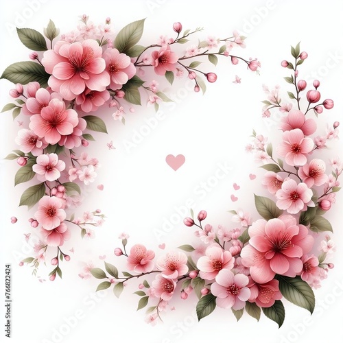 Flowers against a white background. Mother s Day  Women s Day  and Valentine s Day ideas Background generative AI for Women s History Month  featuring vibrant pastel flowers.