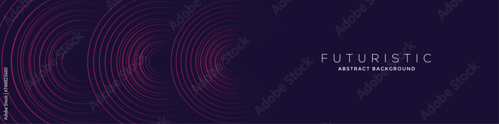 Futuristic abstract background. Vector illustration. Glowing circle lines design. Swirl circular lines element. Future technology concept. Suit for cover, banner, website