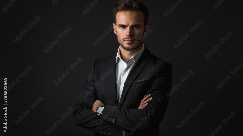 isolated black background portrait of an elegant handsome business man in suit isolated black background portrait of an elegant handsome business man in suit
