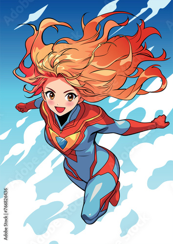 Red Hair Superheroine
