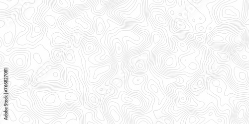  Vector geography landscape Topo contour map on white background, Topographic contour lines. Seamless pattern with lines Topographic map. Geographic mountain relief.