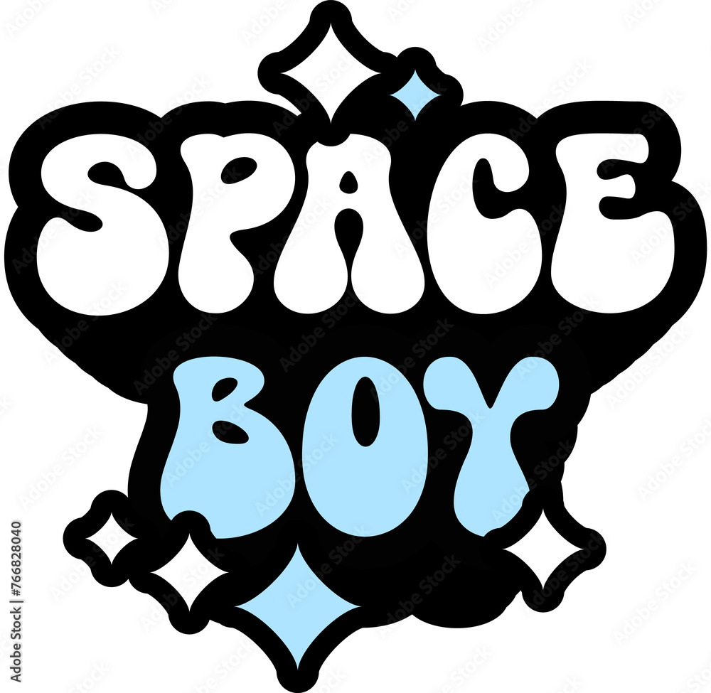Space Boy Sticker On Cute Style Design For Sticker, T-Shirt, Mug, Hoodie, Poster & For Any Merchandise Printing On Transparent Background Space Boy Sticker On Cute Style Design For Sticker, T-Shirt, Mug, Hoodie, Poster & For Any Merchandise Printing On Transparent Background