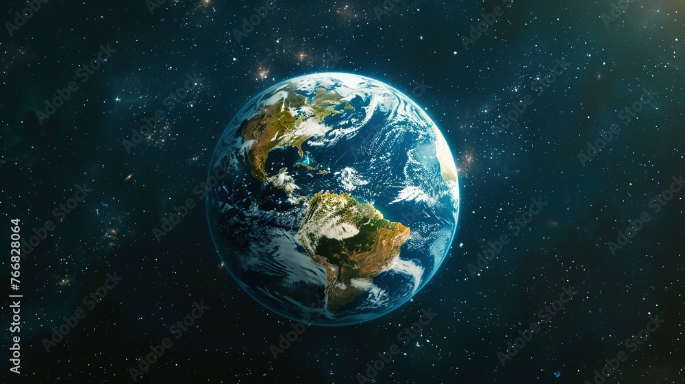 planet earth in the infinity of space, a circular globe amidst stars and galaxies, showcasing the vastness and beauty of the universe planet earth in the infinity of space, a circular globe amidst stars and galaxies, showcasing the vastness and beauty of the universe
