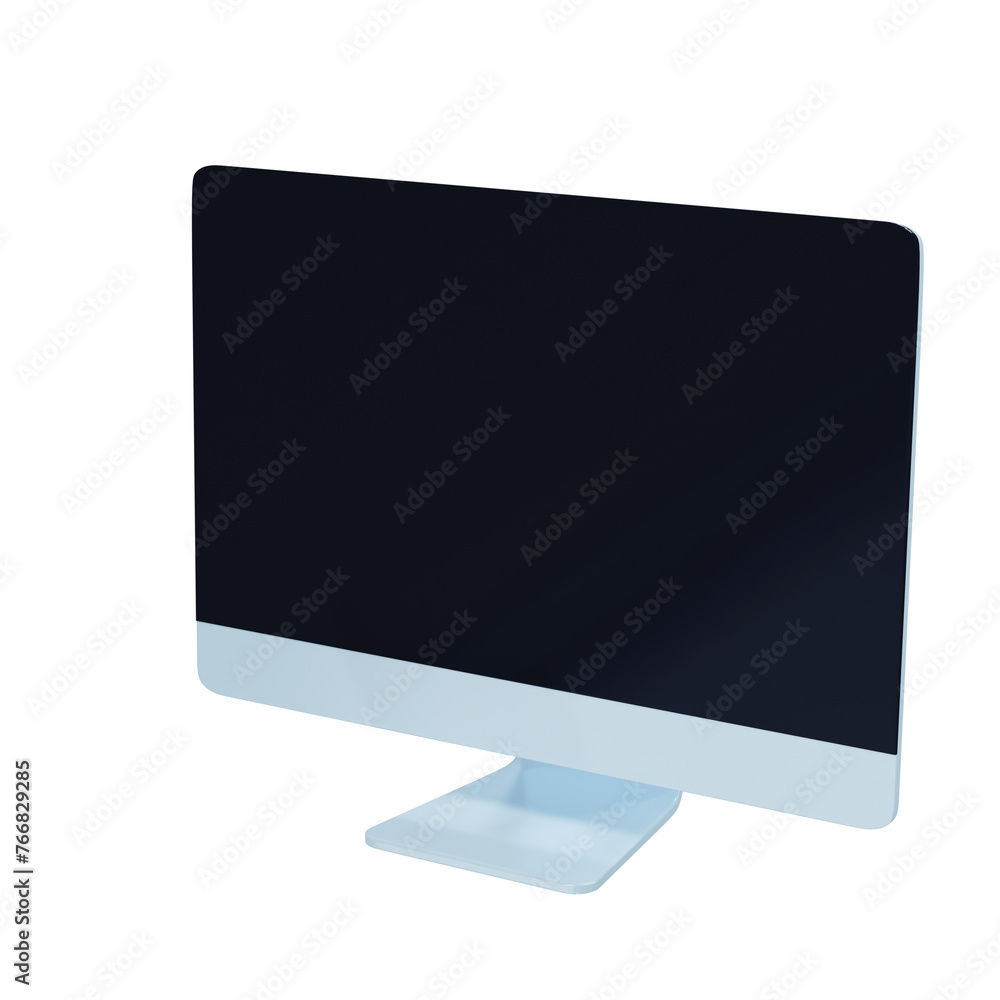I Mac on Whute Background and Isolated I Mac on Whute Background and Isolated