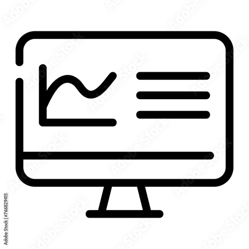 analytics line icon