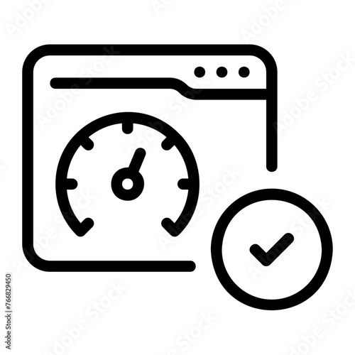 effectiveness line icon
