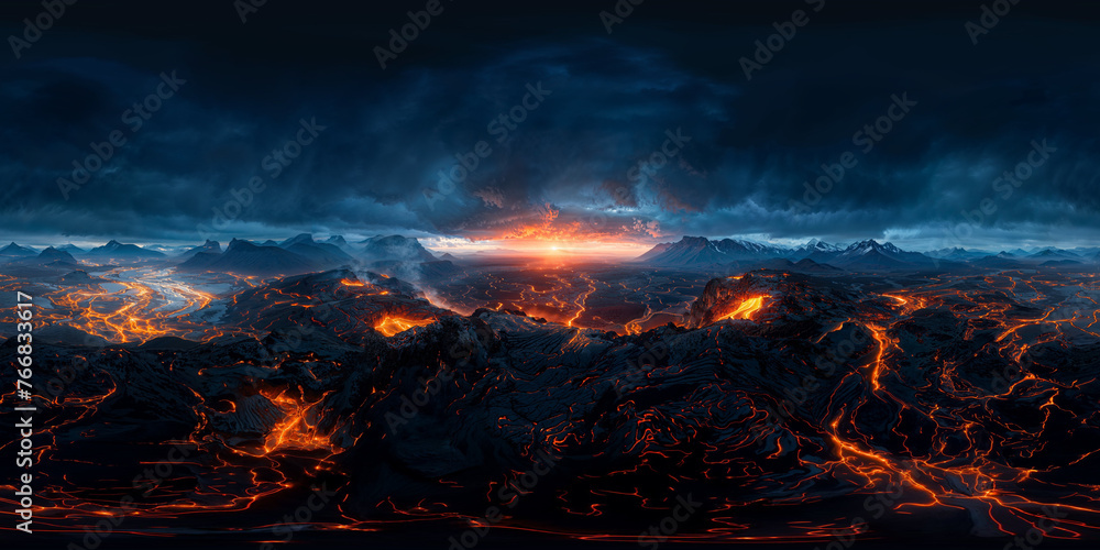 Volcanic Earth v4 8K VR 360 Spherical Panorama