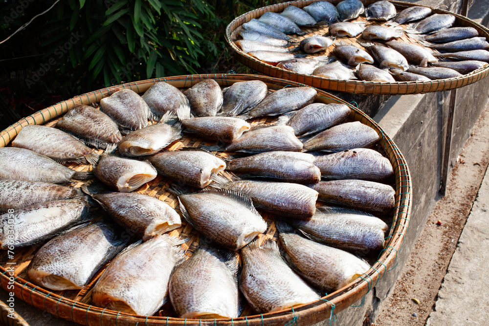 fresh fish on the market in Bangkok