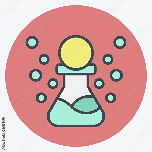 Icon Technetium. related to Nuclear symbol. color mate style. simple design editable. simple illustration