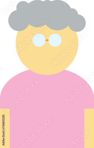 old women grandmather person icon