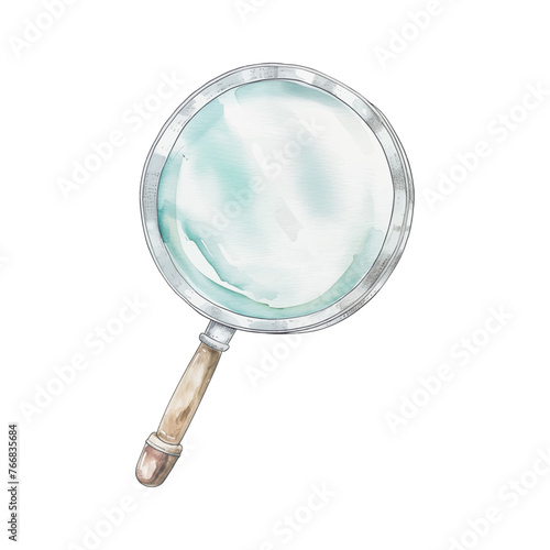 magnifying glass watercolor good quality and good design