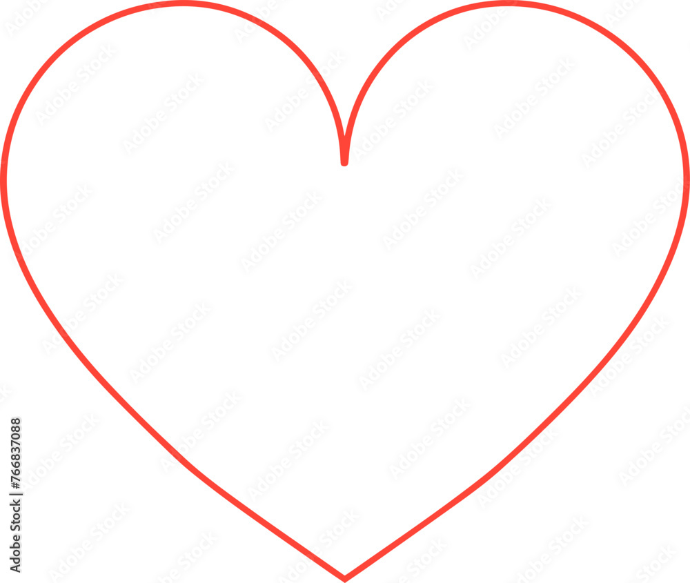 A minimalist illustration of a heart outline against a plain white background. The outline is clean and simple, making it suitable for various design purposes such as logos, greeting cards, or romanti A minimalist illustration of a heart outline against a plain white background. The outline is clean and simple, making it suitable for various design purposes such as logos, greeting cards, or romanti