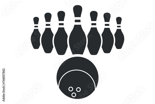 Bowling Vector Illustration, Vibrant Vector Design for Bowling Lovers, Stylish Bowling Vector Graphics, Modern Vector Art for Bowling Elements, Creative Bowling Vector Elements, Vector Design
