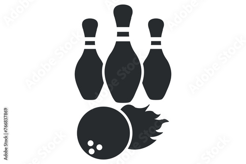 Bowling Vector Illustration, Vibrant Vector Design for Bowling Lovers, Stylish Bowling Vector Graphics, Modern Vector Art for Bowling Elements, Creative Bowling Vector Elements, Vector Design