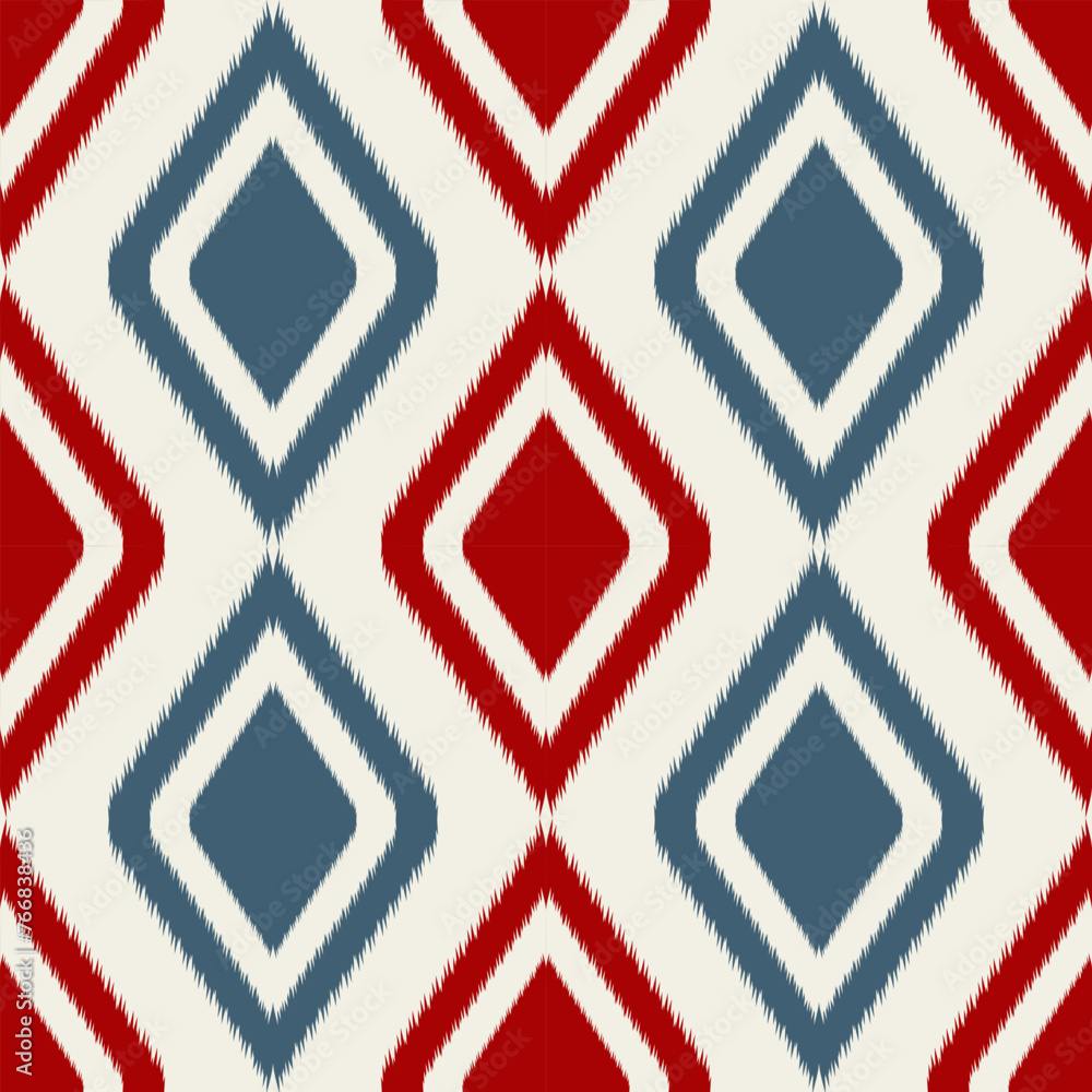 Ikat geometric ethnic oriental seamless pattern Ikat abstract ethnic embroidery pattern Ikat geometric ethnic oriental seamless pattern Ikat abstract ethnic embroidery pattern