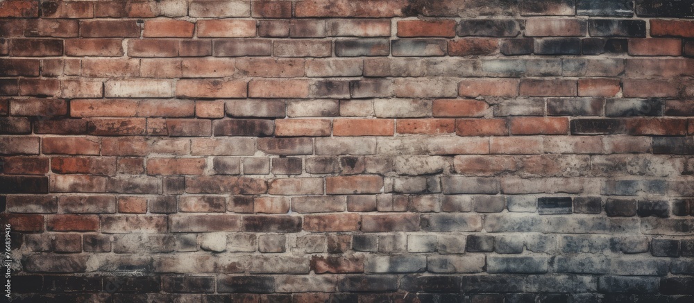 An image featuring a detailed view of a brick wall set against a simple black and white background An image featuring a detailed view of a brick wall set against a simple black and white background