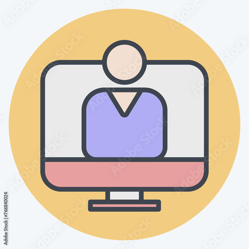 Icon user Acceptance Test. related to Business Analysis symbol. color mate style simple design editable. simple illustration