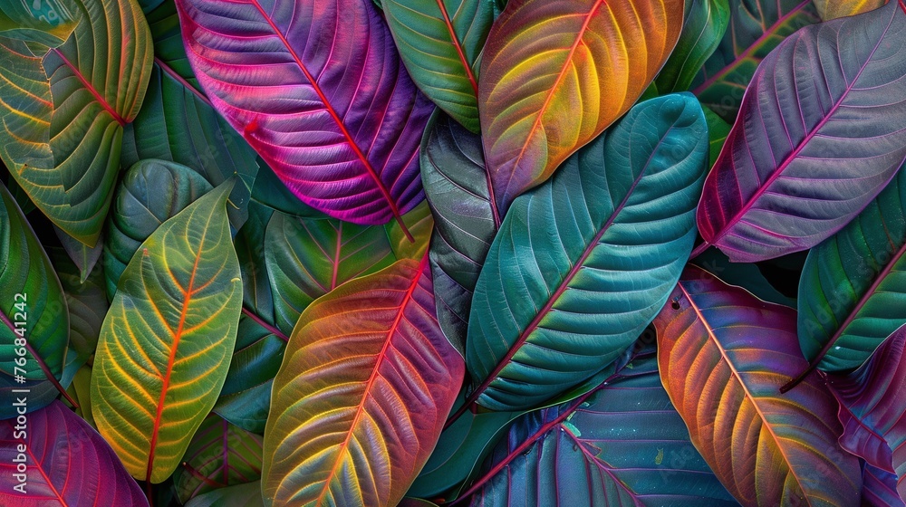 vibrant tropical leaves with abstract green texture in nature garden background colorful and lush foliage pattern with botanical design vibrant tropical leaves with abstract green texture in nature garden background colorful and lush foliage pattern with botanical design